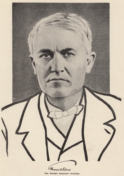 Thomas Edison (s/w-kuva) tekijältä American Photographer