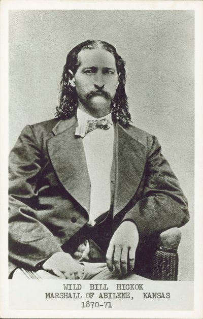 Villi Bill Hickok, ampuja, uhkapeluri ja Amerikan lännen lakimies (m/v kuva) tekijältä American Photographer