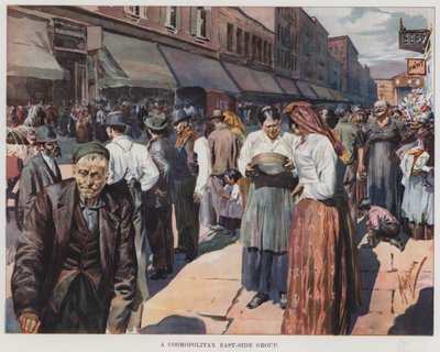 Cosmopolitan East-Side Group (väri litho) tekijältä American School