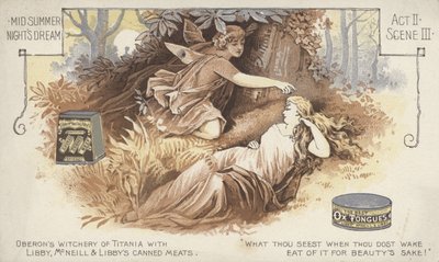 Kesäyön unelma, II näytös, kohtaus iii (chromolitho) tekijältä American School