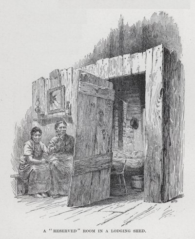 "Varattu" huone majoitusvajassa (litho) tekijältä American School