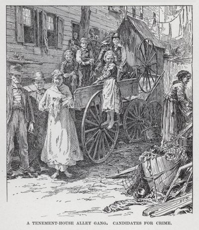Kerrostalokujan jengi, rikosehdokkaita (litho) tekijältä American School
