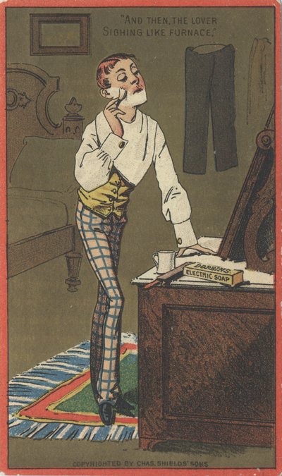 Mainos Dobbins Electric Soapille, n. 1880 tekijältä American School