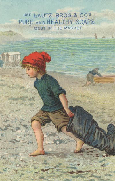 Mainos Lautz Bros & Cos Pure and Healthy Soaps, n. 1880 tekijältä American School