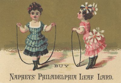 Mainos Napheys Philadelphia Leaf Lardille, n. 1880 tekijältä American School