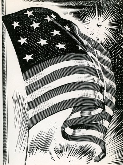 Amerikan lippu lentää Fort McHenryn yllä tekijältä American School