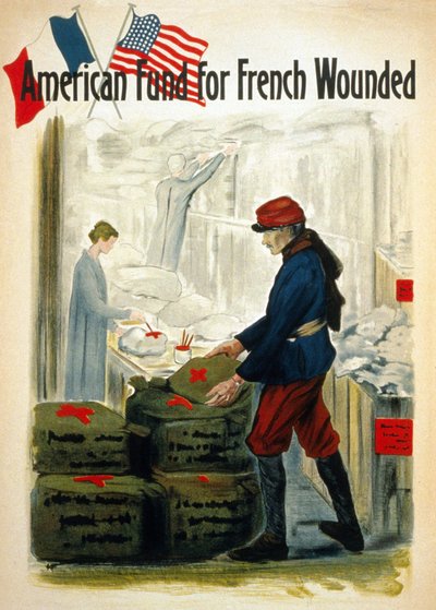 Amerikkalaiset varat Ranskan sodan haavoittumiseen - n. 1917 tekijältä American School