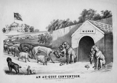 Elokuun konventti, julkaisija J.L. Magee, Philadelphia, n. 1864 tekijältä American School