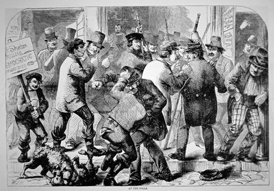 "At the Polls", n. 1850 (kaiverrus) tekijältä American School