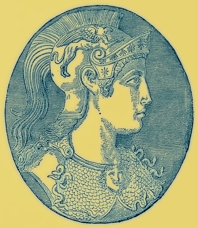 Athene, Victor Duruyn kuvitus Kreikan historiasta, julkaistu 1890 (digitaalisesti paranneltu kuva) tekijältä American School