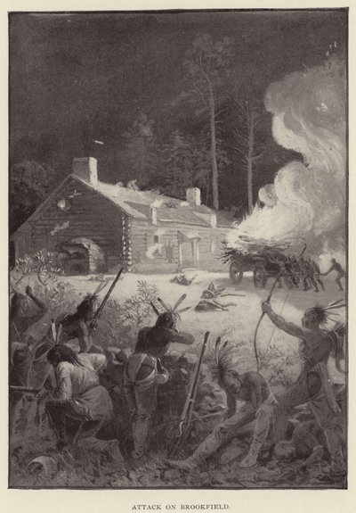 Hyökkäys Brookfieldiin (litografia) tekijältä American School