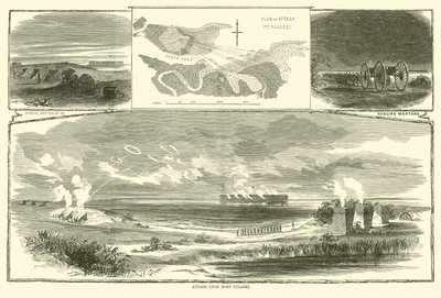 Hyökkäys Fort Pulaskiin huhtikuussa 1863 tekijältä American School