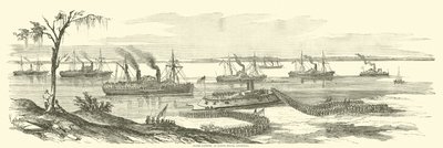 Pankit laskeutuvat Baton Rougessa, Louisianassa, maaliskuussa 1863 tekijältä American School