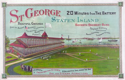 Baseball-kenttä St. George Parkissa Staten Islandilla tekijältä American School