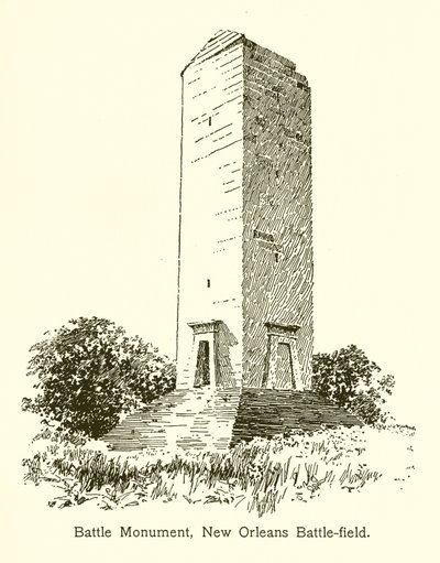 Battle Monument, New Orleansin taistelukenttä tekijältä American School