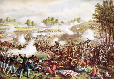 Battle of Bull Run, 21. heinäkuuta 1861, julkaistu 1889 tekijältä American School