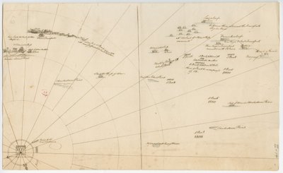 Taistelusuunnitelma Bostonin sataman piirittämiseksi, n. 1775-1776 tekijältä American School