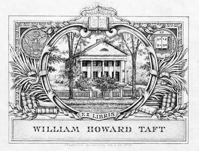 Presidentti William H. Taftin (1857-1930) kirjakilpi 1909 (painettu) tekijältä American School