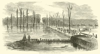 Murto Mississippi Leveessä, lähellä kanavaa, maaliskuu 1863 tekijältä American School