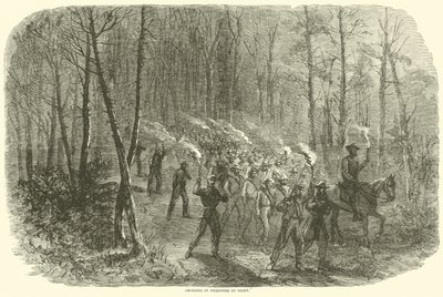 Vankien tuominen yöllä, elokuussa 1864 tekijältä American School
