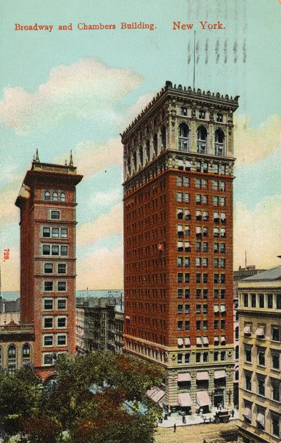 Broadway and Chambers Building, New York, n. 1900-09 tekijältä American School
