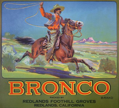 "Bronco Oranges", n. 1900 (väri litho) tekijältä American School