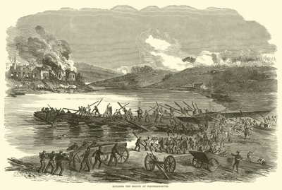 Sillan rakentaminen Fredericksburgissa joulukuussa 1862 tekijältä American School