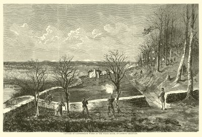 Capture of Confederate Works Valkoisessa talossa Lookout Mountainilla marraskuussa 1863 tekijältä American School