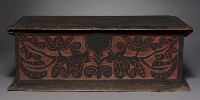 Veistetty laatikko, 1680-1700 tekijältä American School