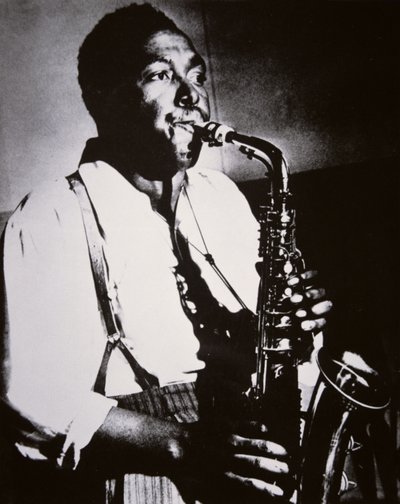 Charlie Parker (1920-55) (m/v valokuva) tekijältä American School