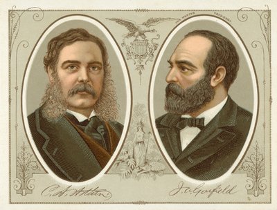 Chester A Arthur, James A Garfield (chromolitho) tekijältä American School