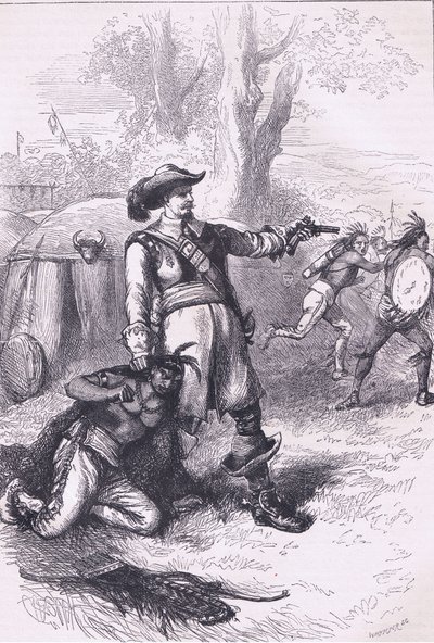 Eversti Atherton ja intiaanit 1661, kuva Cassell