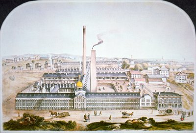 Coltin patenttituliasetehdas Hartfordissa, Connecticutissa tekijältä American School