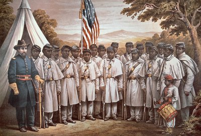 Come and Join Us Brothers, mustille vapaaehtoisille suunnattu unionin rekrytointijuliste (värilitho) tekijältä American School