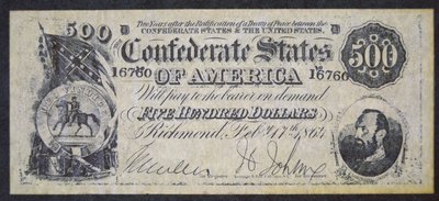 Konfederaation paperiraha (litho) tekijältä American School