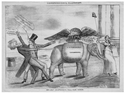 Kongressin elefantti tai Viimeinen epätoivoinen vallan veto, n. 1832 tekijältä American School