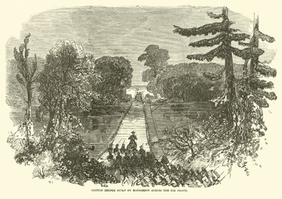 McPhersonin rakentama puuvillasilta Big Blackin yli, toukokuu 1863 tekijältä American School