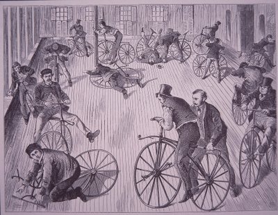 Pyöräily (velocipede) koulu, New York, USA tekijältä American School