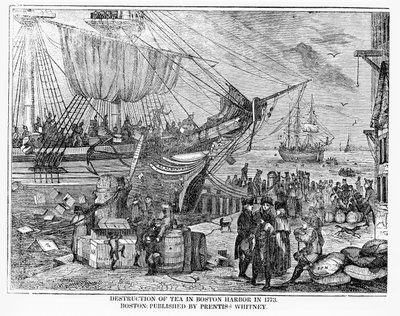 Teen tuhoaminen Bostonin satamassa vuonna 1773 tekijältä American School