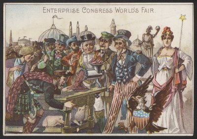 Enterprise Congressin maailmannäyttely (chromolitho) tekijältä American School
