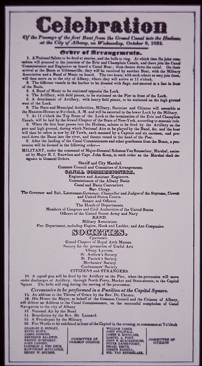 Erie Canal: key part of the New York State Canal System; Broadside of 8th October 1823 celebrating its opening (completed in 1825) (litho)   1089648   fi       finnish Successfully Translated  Original: Returning Geese at Katada, ca. 1832., ca. 1832. Trans tekijältä American School