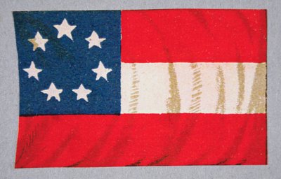 Amerikan konfederaation lippu (värilitografia) tekijältä American School