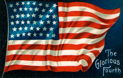 Neljäs heinäkuuta Amerikan lippu tekijältä American School