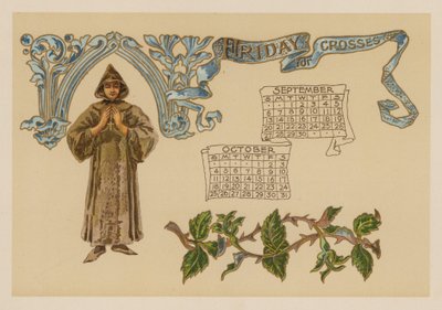 Perjantai ristejä varten (chromolitho) tekijältä American School