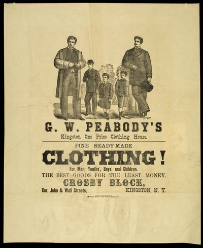 G.W. Peabodys Kingston One Price -vaatetalo tekijältä American School