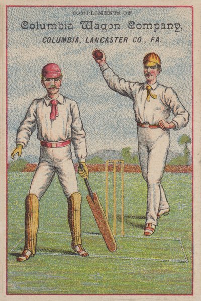 Krikettipeli (chromolitho) tekijältä American School
