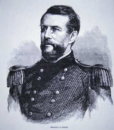 Kenraali Erasmus Keyes (1810-95) (kaiverrus) tekijältä American School