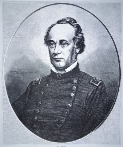 Kenraali Henry Wager Halleck (1815-72) (kaiverrus) tekijältä American School