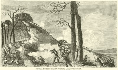 Kenraali Hookers-kolonni hyökkäsi Lookout Mountainille marraskuussa 1863 tekijältä American School