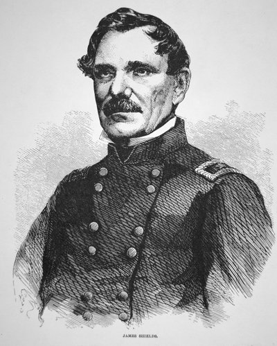 Kenraali James Shields (1810-79) (kaiverrus) tekijältä American School